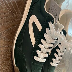 Tretorn EcoOrtholite Green and White Shoes